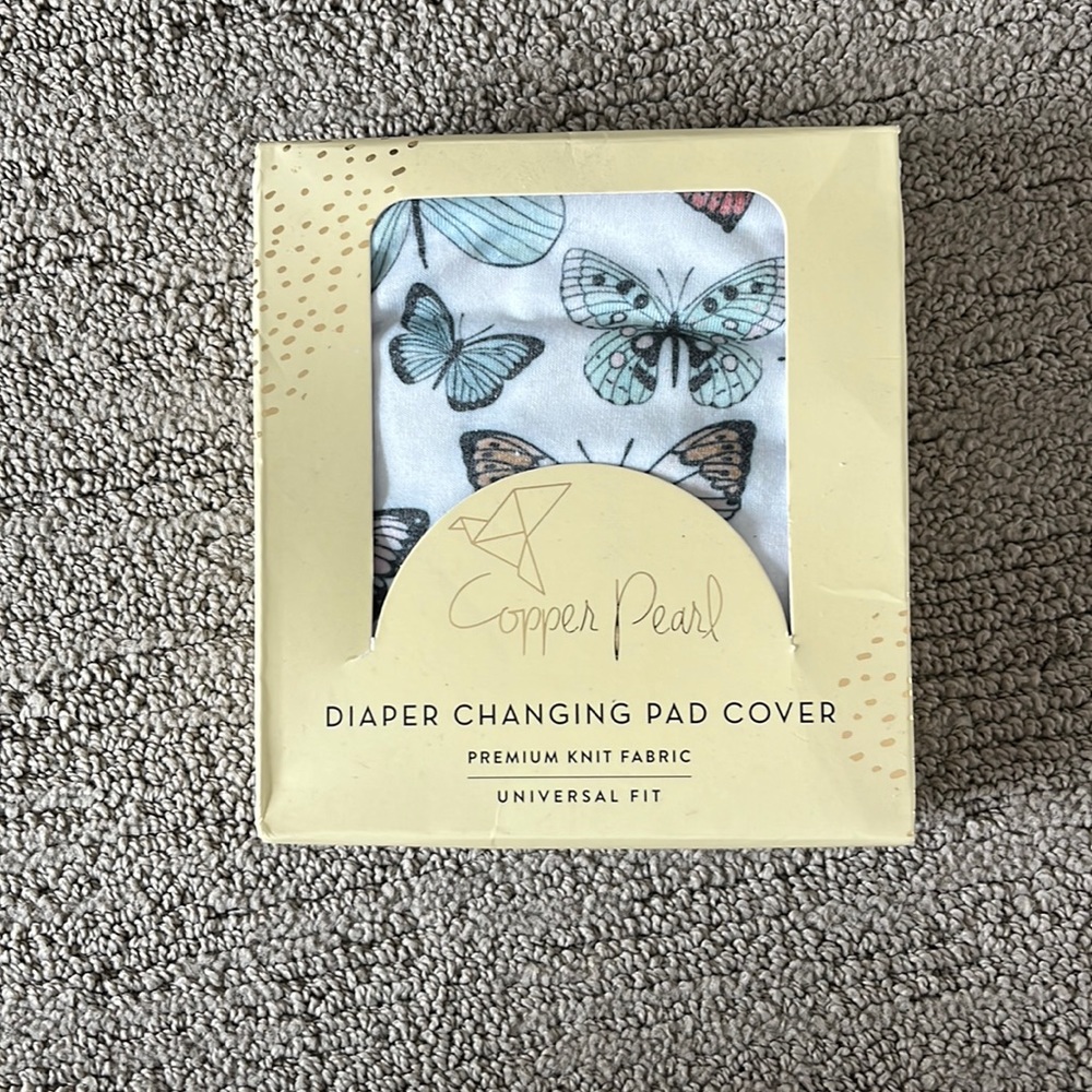 Copper pearl disper changing pad cover